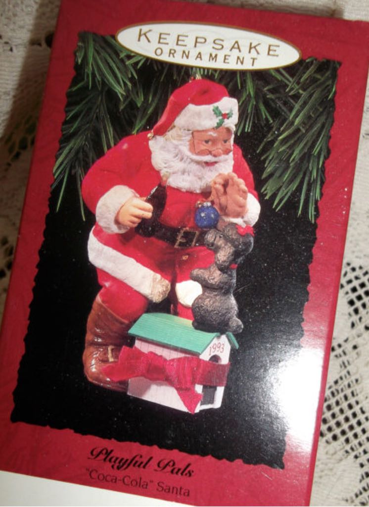Playful Pals - Coca-Cola Santa (Santa) ornament collectible [Barcode 015012081077] - Main Image 2