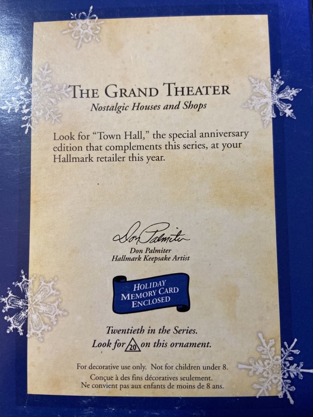 Nostalgic Houses & Shops #20 (2003) The Grand Theater - Nostalgic Houses And Shops (Buildings) ornament collectible [Barcode 015012738025] - Main Image 3