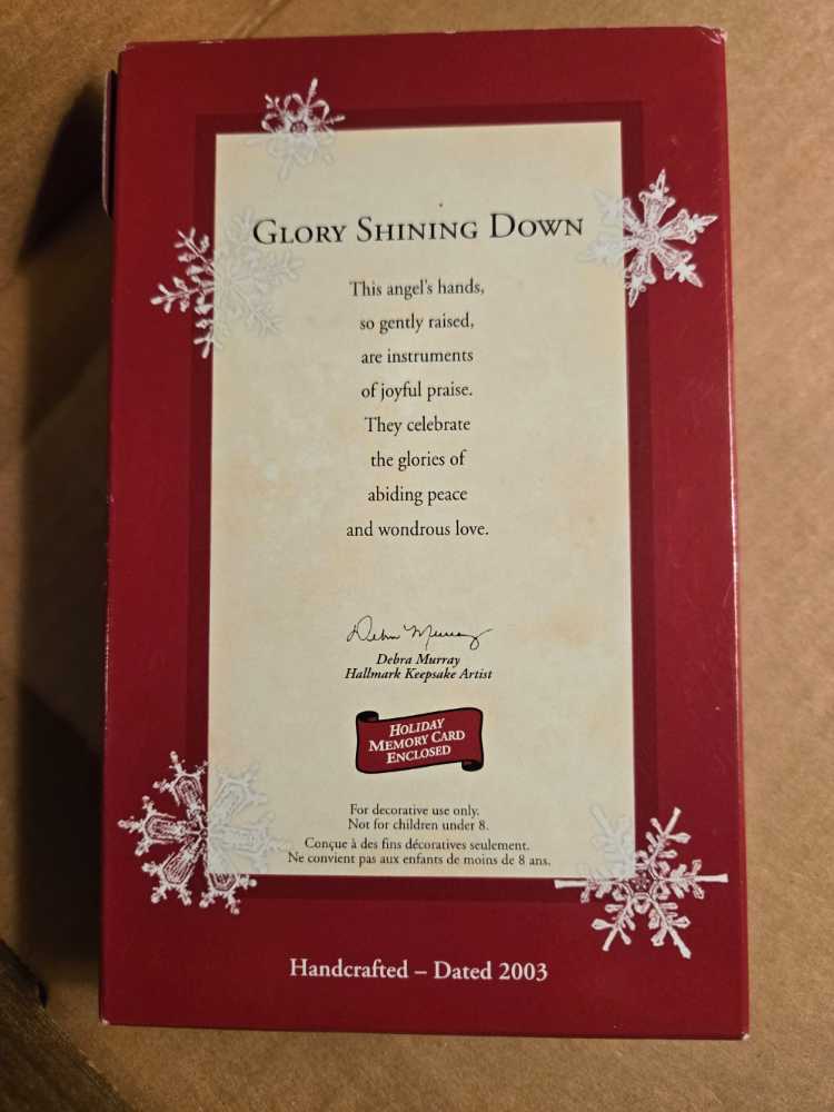 Glory Shining Down  - Church Folks (Angel) ornament collectible [Barcode 015012738216] - Main Image 2