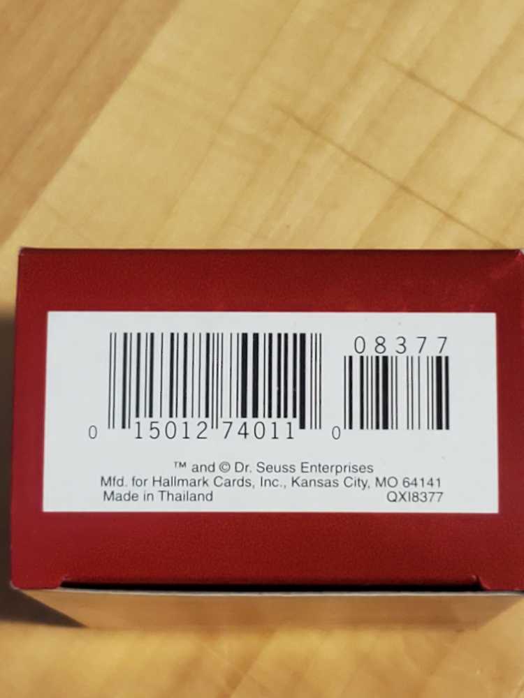 Dr. Seuss The Grinch and Cindy-Lou Who - Dr. Seuss’s How the Grinch Stole Christmas! (Dr. Seuss) ornament collectible [Barcode 015012740110] - Main Image 3
