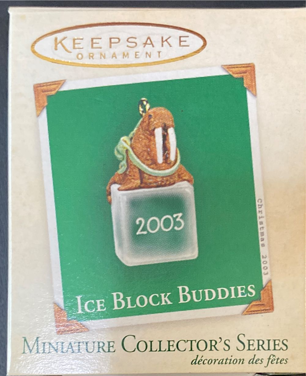 Miniature Ice Block Buddies #4 (2003) - Ice Block Buddies (Keepsake Miniature) ornament collectible [Barcode 015012741513] - Main Image 3