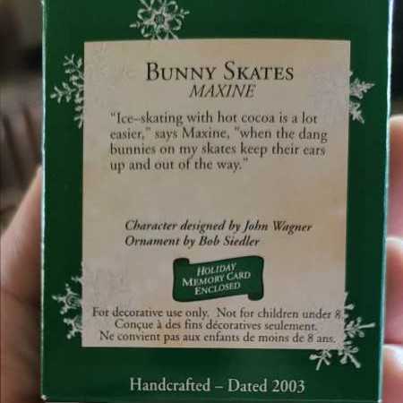 Maxine: Bunny Skates - Maxine (Maxine) ornament collectible [Barcode 015012741544] - Main Image 2