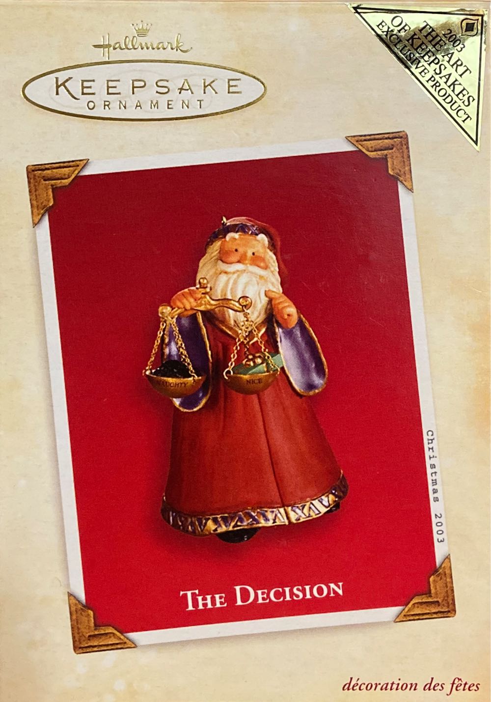 The Decision - Other (Santa) ornament collectible [Barcode 015012741810] - Main Image 2