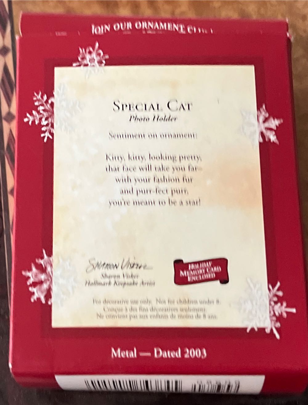 Special Cat  (Cats) ornament collectible [Barcode 015012743845] - Main Image 2