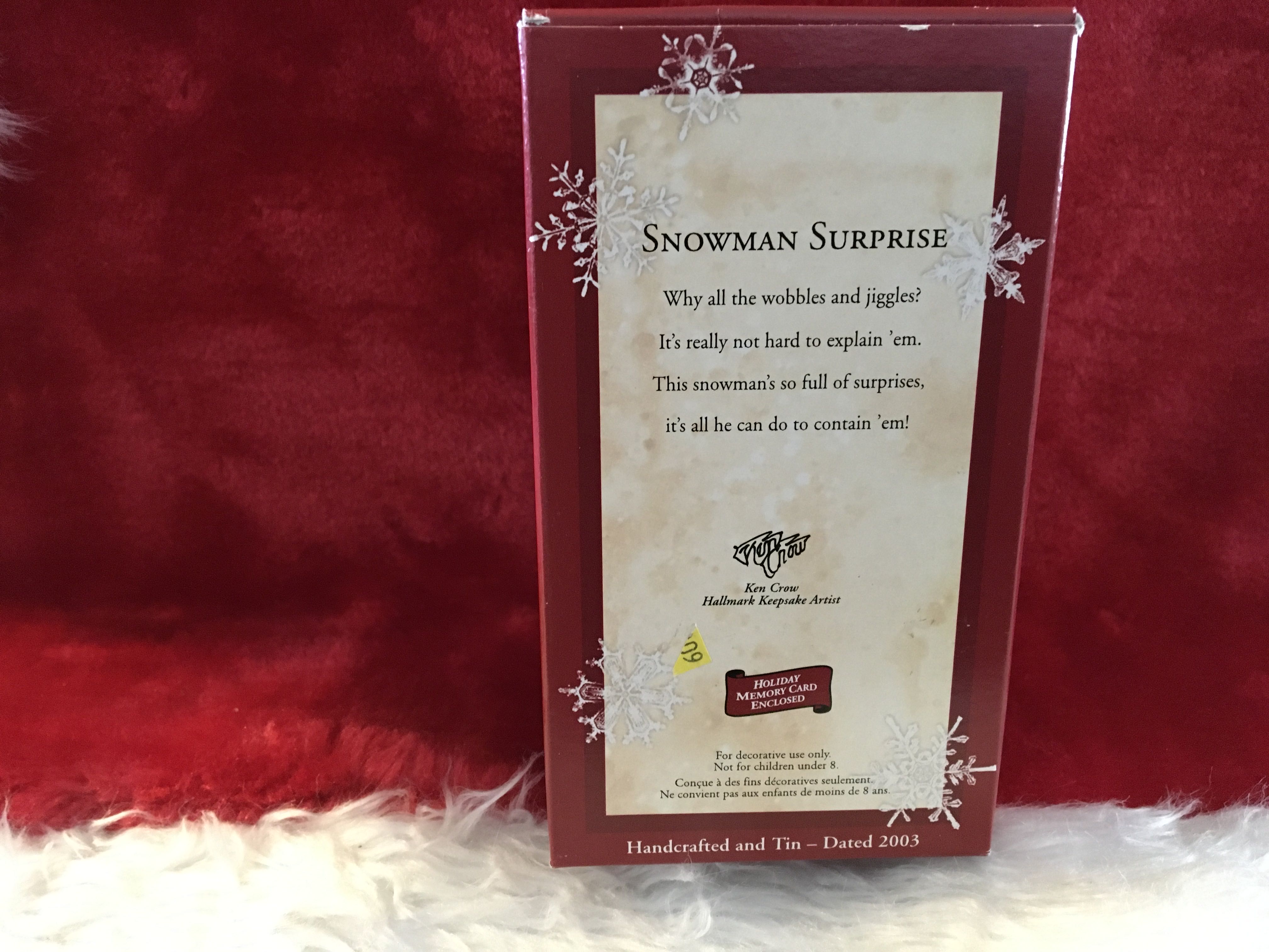 Snowman Surprise - Snowman (Snowman) ornament collectible [Barcode 015012745290] - Main Image 2