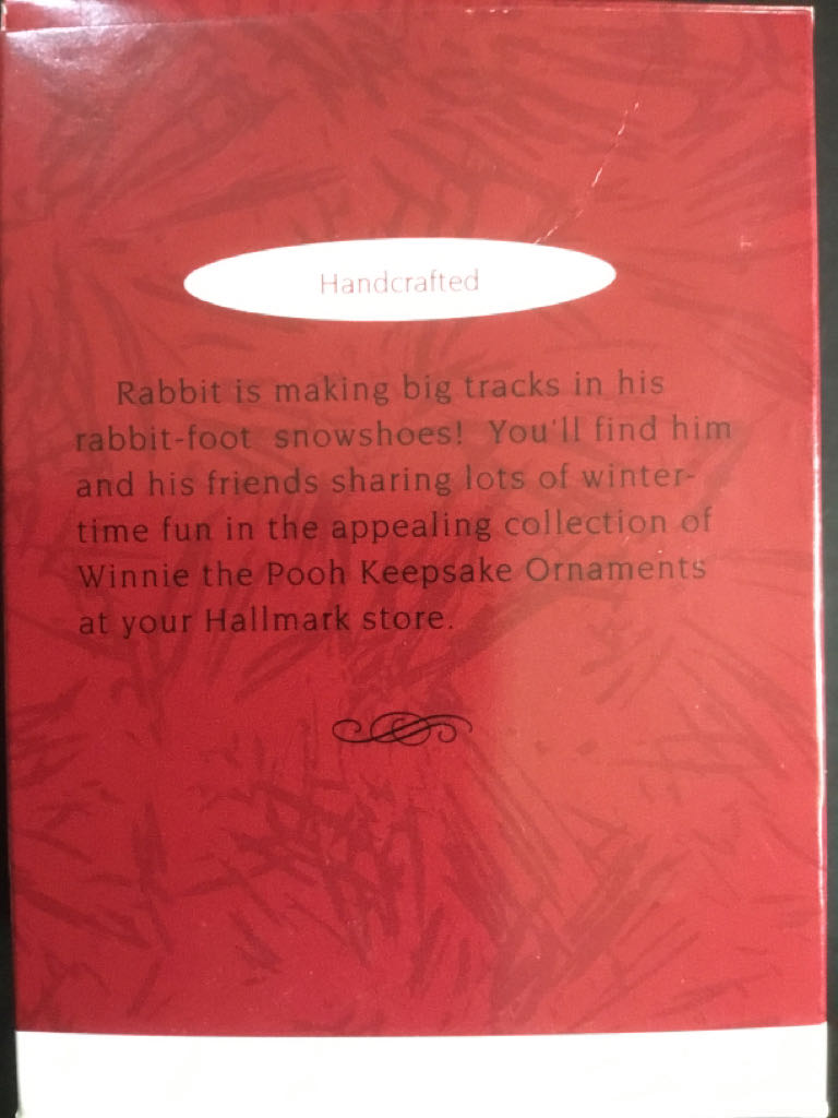 Rabbit - Disney Winnie The Pooh (Walt Disney Productions) ornament collectible [Barcode 015012095500] - Main Image 2