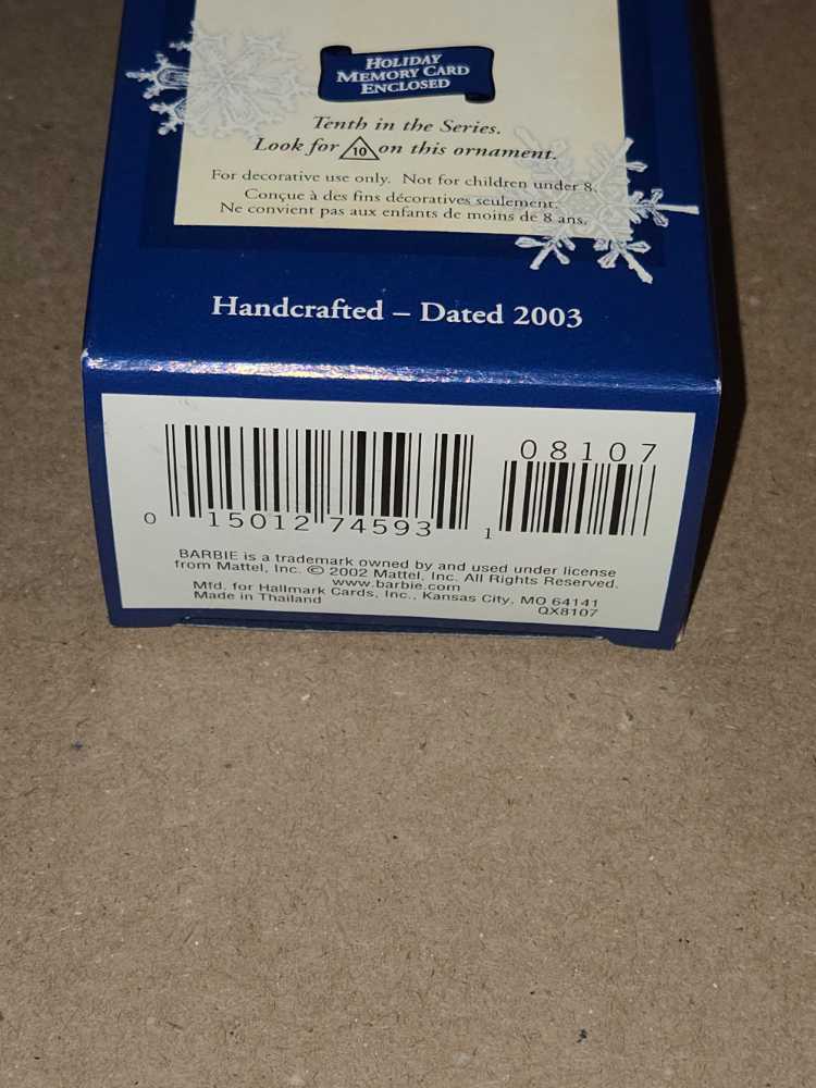 Barbie - Nostalgic - 2003 - #10 - Malibu Barbie - Nostalgic Barbie (Barbie Series) ornament collectible [Barcode 015012745931] - Main Image 3