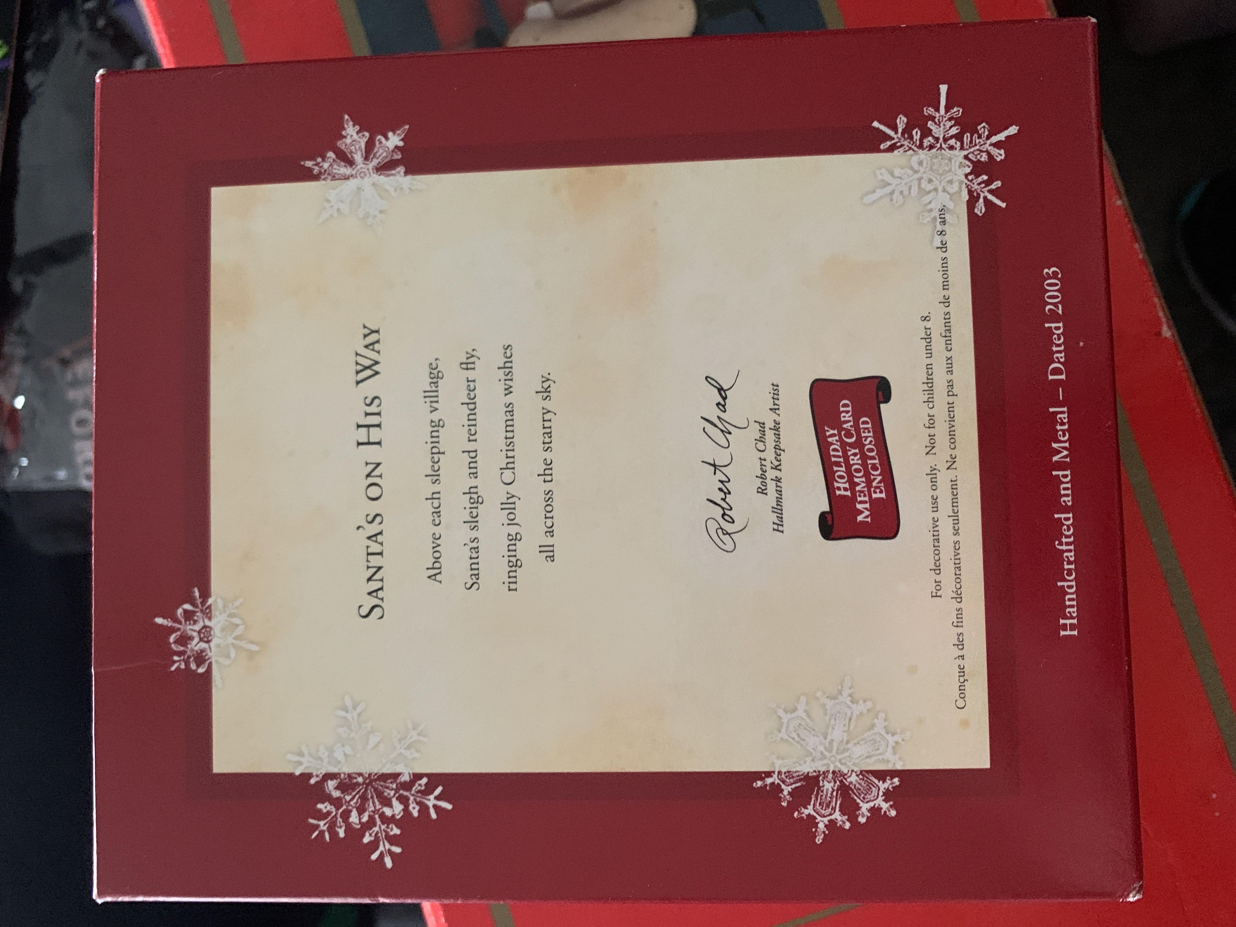 Santa’s On His Way  - Santa (Santa) ornament collectible [Barcode 015012746570] - Main Image 2