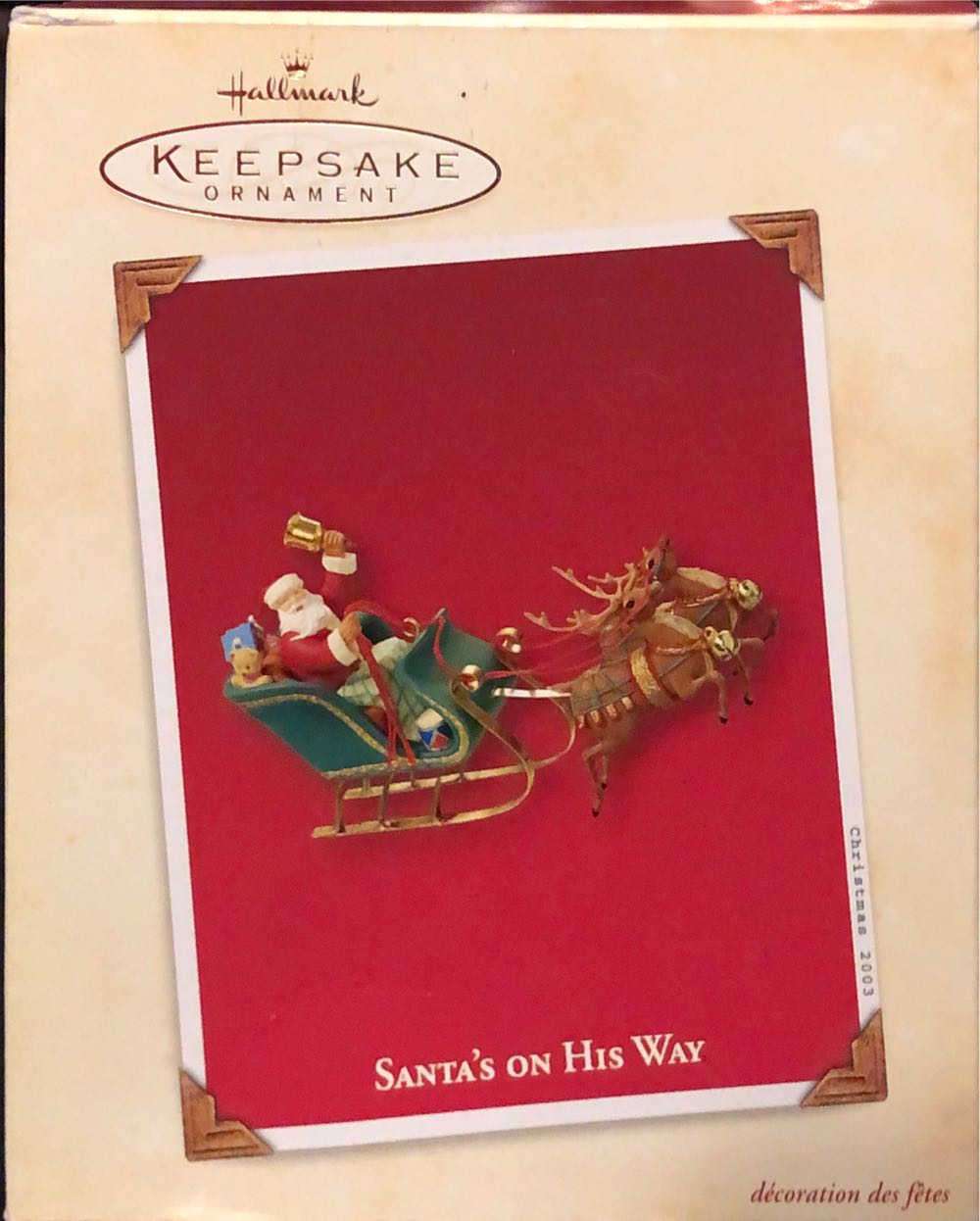 Santa’s On His Way  - Santa (Santa) ornament collectible [Barcode 015012746570] - Main Image 3