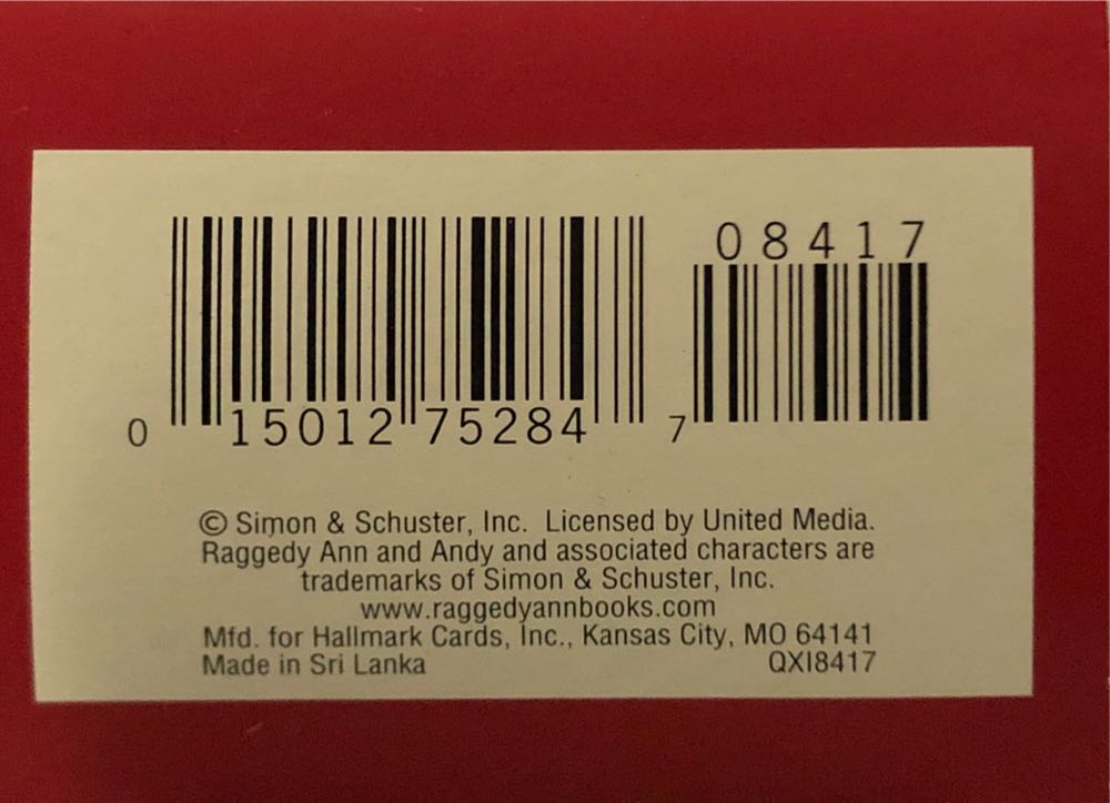 A Gift For Raggedy Ann - Toys And Games (Dolls) ornament collectible [Barcode 015012752847] - Main Image 4