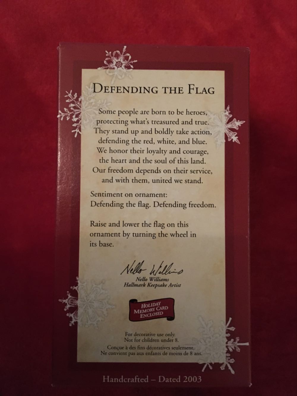 Defending The Flag - US Military (US Military) ornament collectible [Barcode 015012754728] - Main Image 2