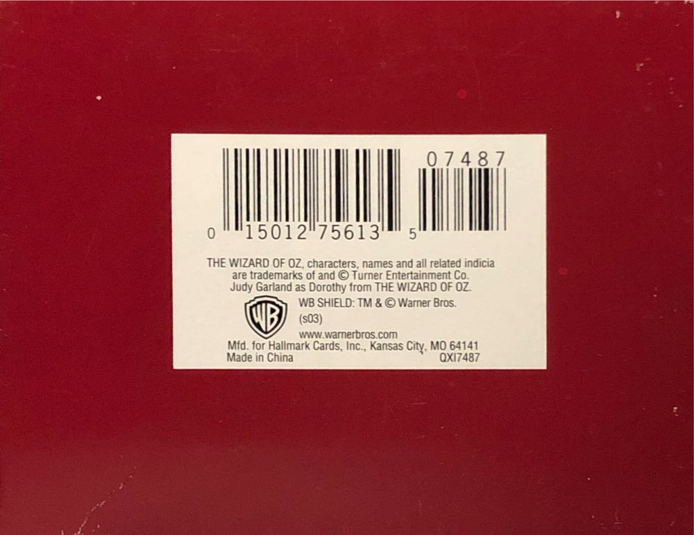 “Click Your Heels” - The Wizard Of Oz (MAGIC: Sound) ornament collectible [Barcode 015012756135] - Main Image 4