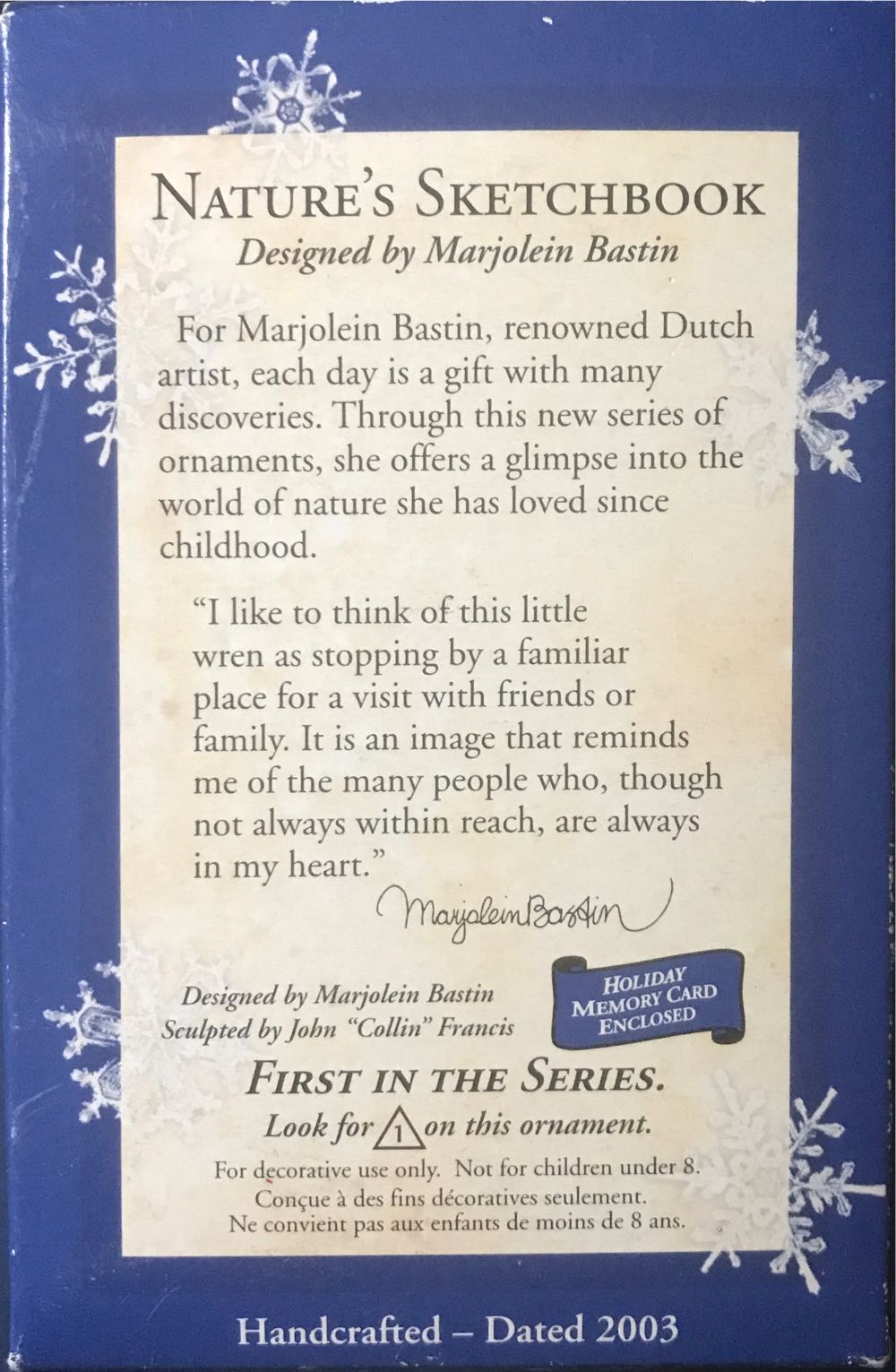 Green Bird House W/Brushes - Natures Sketchbook (Marjolein Bastin) ornament collectible [Barcode 015012756333] - Main Image 3