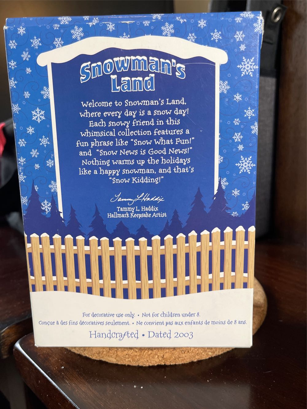 Snow Ho Ho! - Snowman’s Land (Snowman) ornament collectible [Barcode 015012758139] - Main Image 2