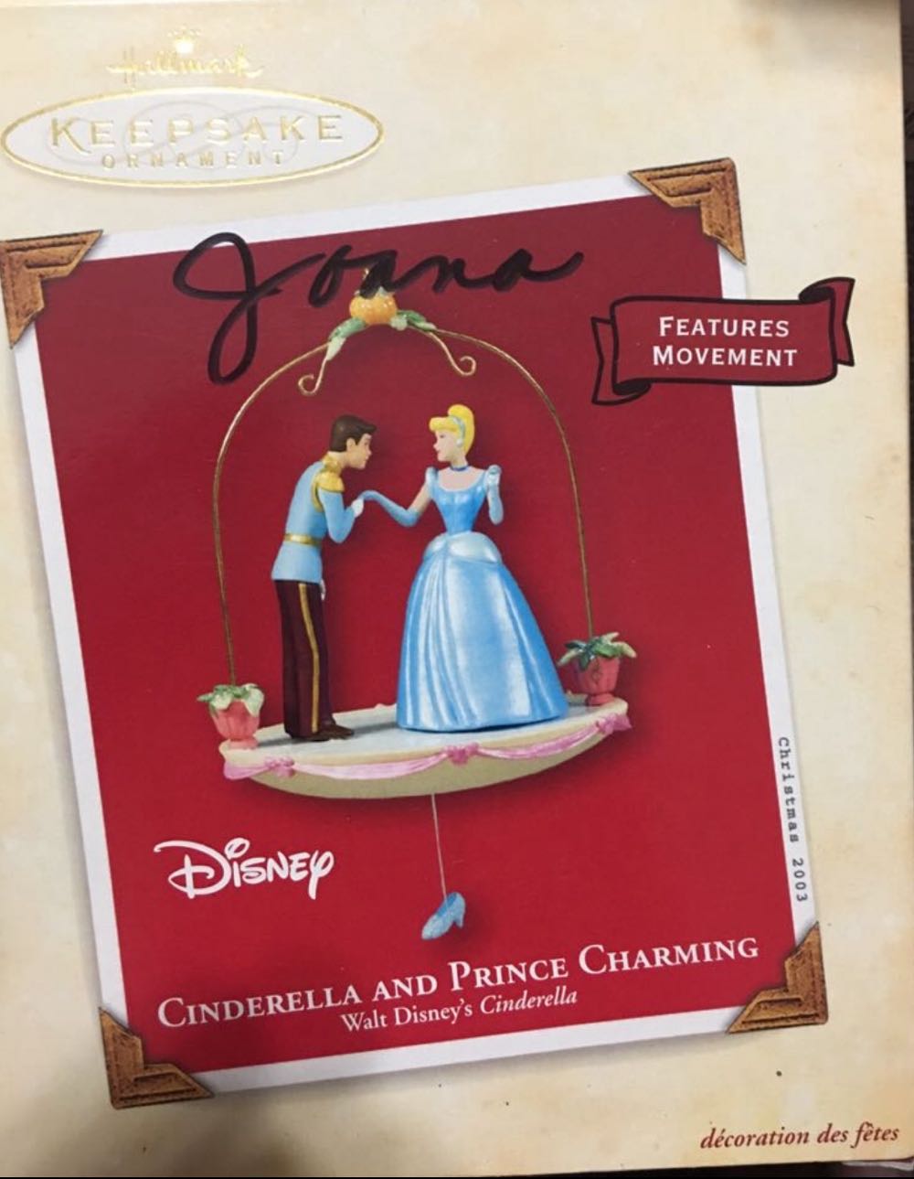 Cinderella and Prince Charming - Disney (Disney) ornament collectible [Barcode 015012771022] - Main Image 3