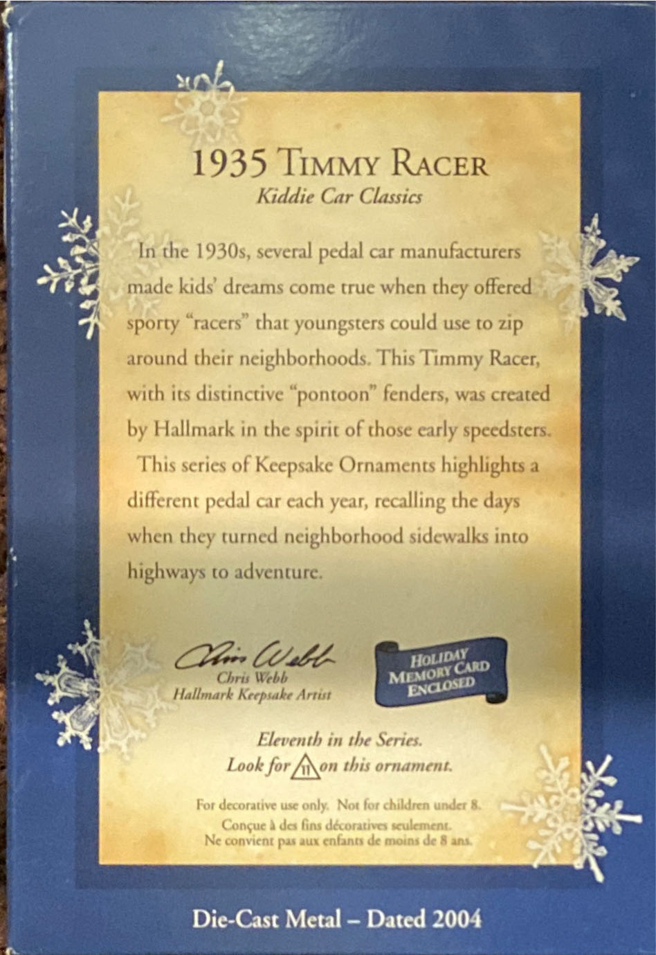 Kiddie Car Classics: 1935 Timmy Racer - Kiddie Car Classics (Collectible Series) ornament collectible [Barcode 015012782042] - Main Image 4