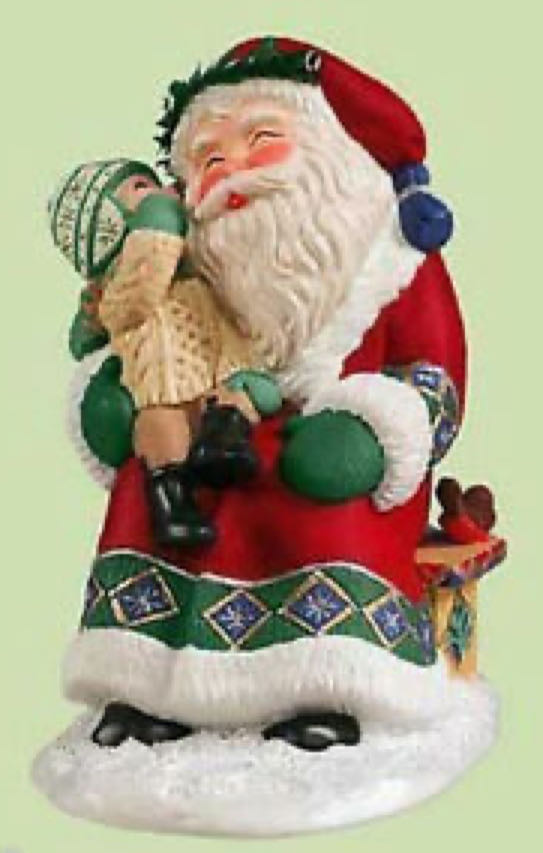 Sittin’ On Santa’s Lap  (Santa) ornament collectible [Barcode 015012782110] - Main Image 2