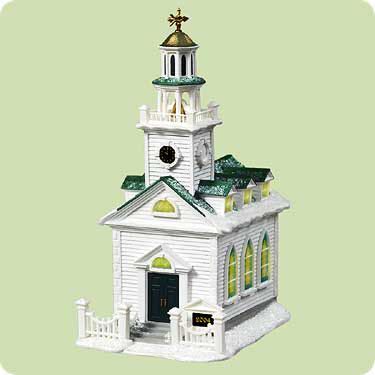 07 - Colonial Church - Candlelight Services (Church) ornament collectible [Barcode 015012783803] - Main Image 1