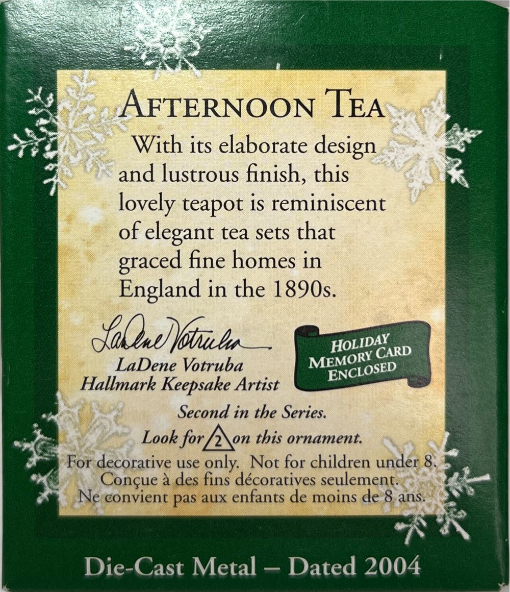 Afternoon Tea - Afternoon Tea Series (Minature) ornament collectible [Barcode 015012790634] - Main Image 2