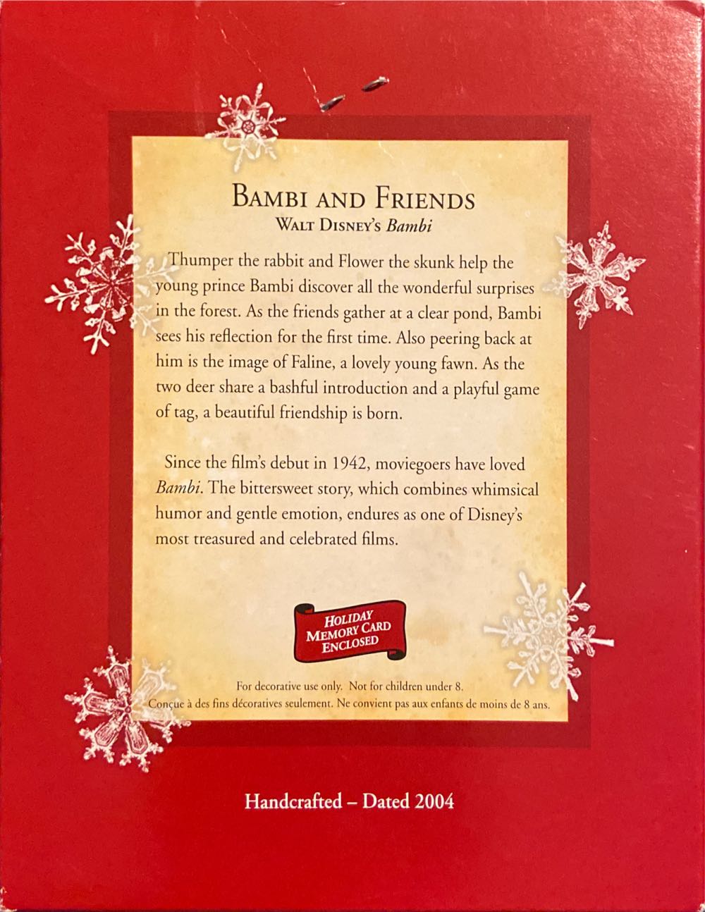 Bambi and Friends - Disney (Bambi) ornament collectible [Barcode 015012808186] - Main Image 2