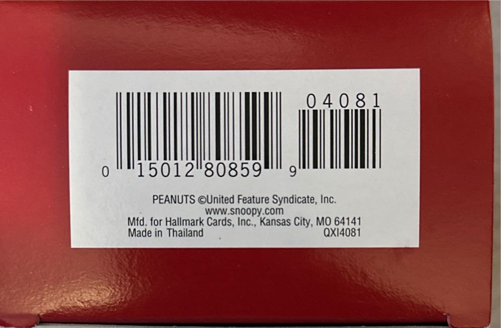 Merry Christmas Snoopy - Peanuts Gang (Peanuts) ornament collectible [Barcode 015012808599] - Main Image 3