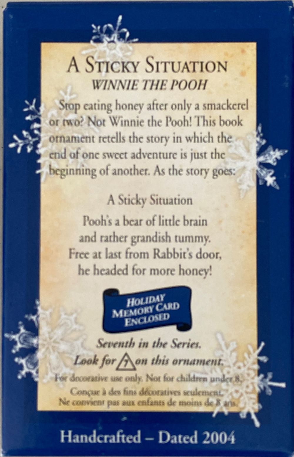 Winnie The Pooh Book #7 - A Sticky Situation - Winnie The Pooh Books (Books) ornament collectible [Barcode 015012808612] - Main Image 3