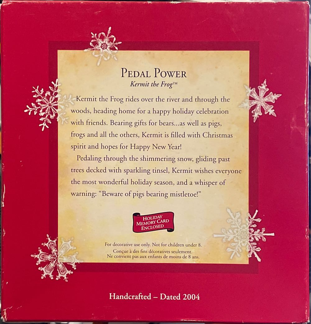 Pedal Power Kermit The Frog - The Muppets (The Muppets) ornament collectible [Barcode 015012810561] - Main Image 2