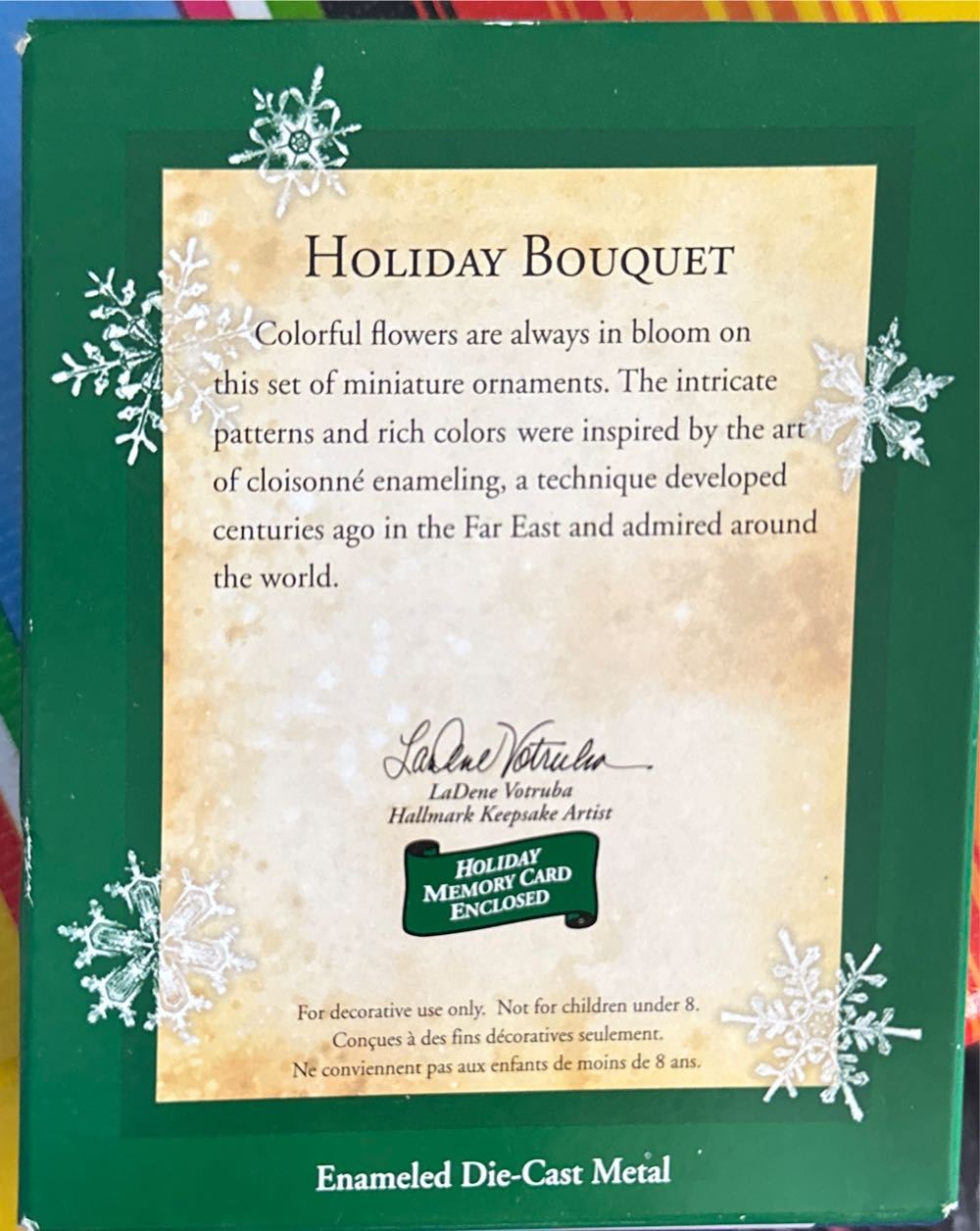 Holiday Bouquet  - Miniatures (Mini Ornaments) ornament collectible [Barcode 015012816082] - Main Image 2