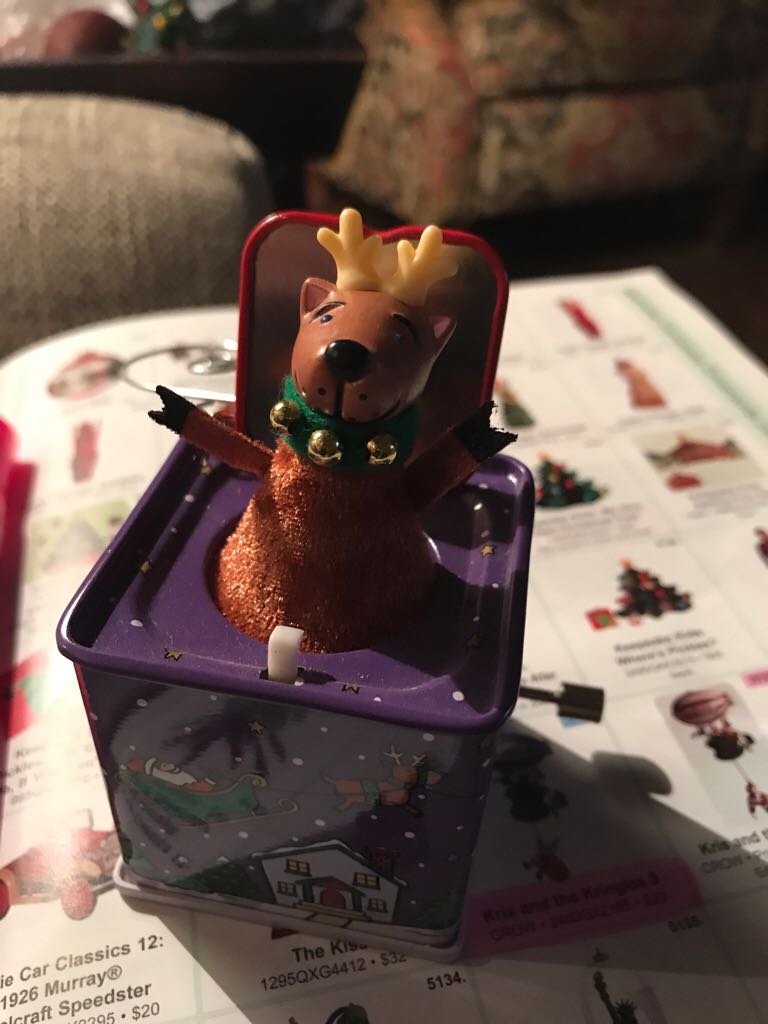 Pop! Goes The Reindeer - Jack-in-the-Box Memories (Collector’s Series) ornament collectible [Barcode 015012833492] - Main Image 2