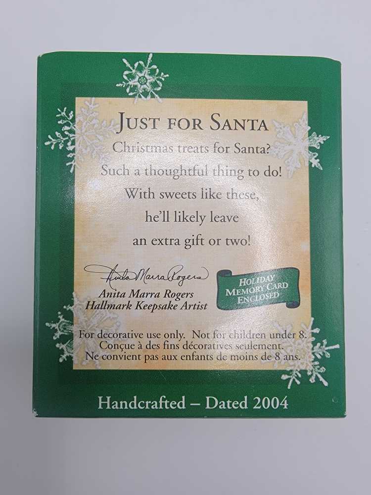 Just For Santa 2004 - Santa (Miniature) ornament collectible [Barcode 015012834871] - Main Image 3