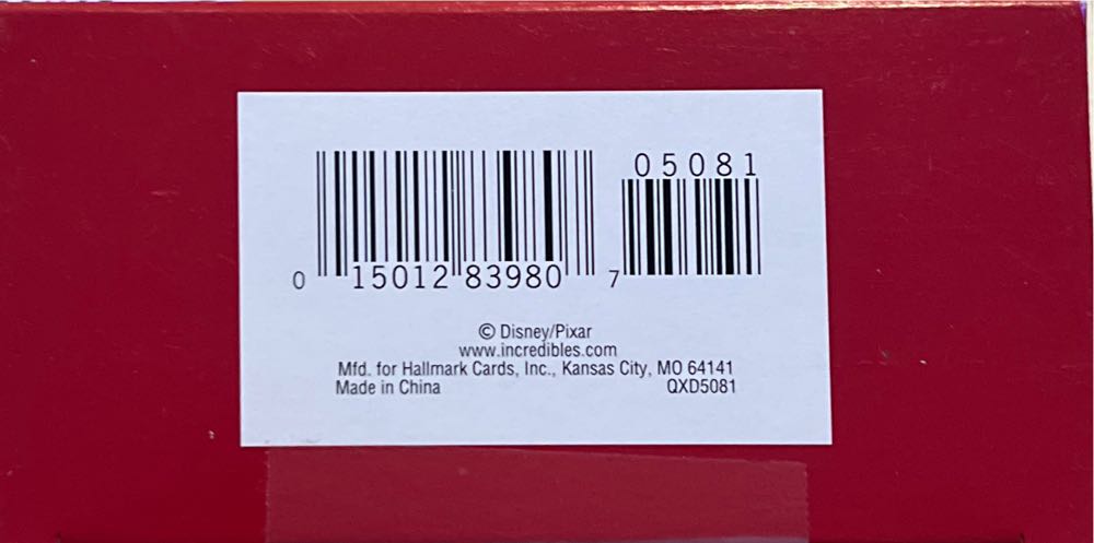 Mr. Incredible - Disney • Pixar The Incredibles (Pixar) ornament collectible [Barcode 015012839807] - Main Image 3