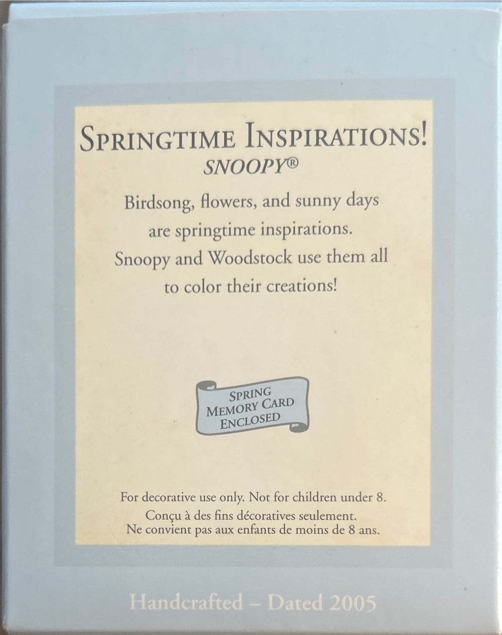Springtime Inspirations! Snoopy - Peanuts Easter (Peanuts) ornament collectible [Barcode 015012849974] - Main Image 2