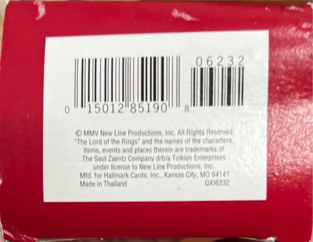 The Lord Of The Rings:  Gandalf The Grey - Lord Of The Rings: Fellowship Of The Ring (Lord Of The Rings) ornament collectible [Barcode 015012851908] - Main Image 3