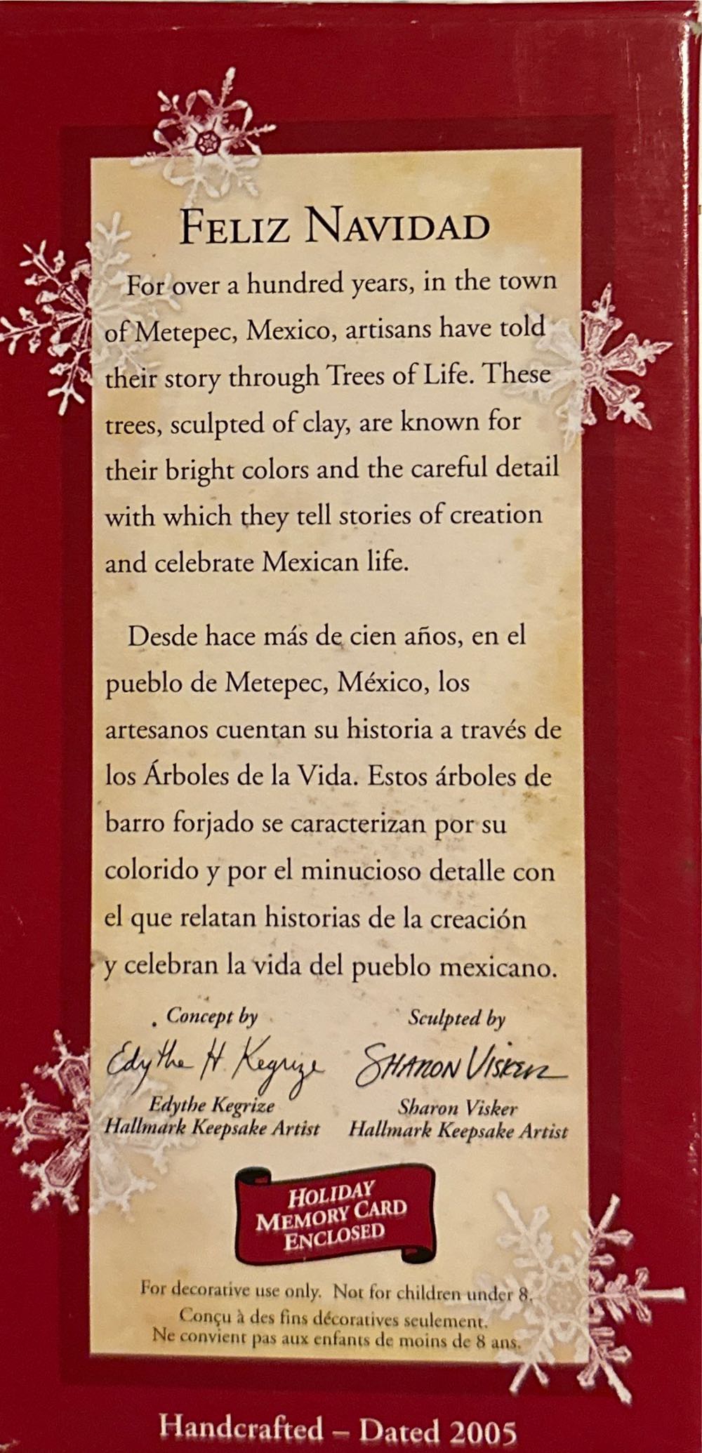 Feliz Navidad - Tree Of Life - Feliz Navidad (Feliz Navidad) ornament collectible [Barcode 015012852653] - Main Image 2