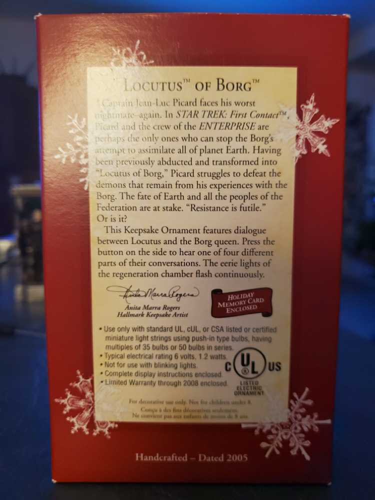 Locutus Of Borg - Star Trek: The Next Generation (Star Trek) ornament collectible [Barcode 015012852905] - Main Image 2