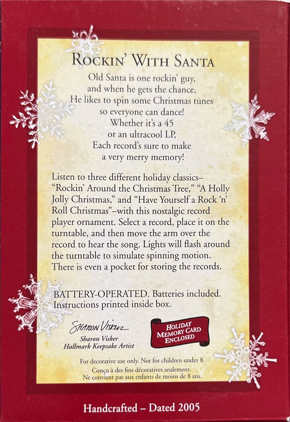 Rockin’ With Santa - Record Player (Magic) ornament collectible [Barcode 015012855814] - Main Image 2