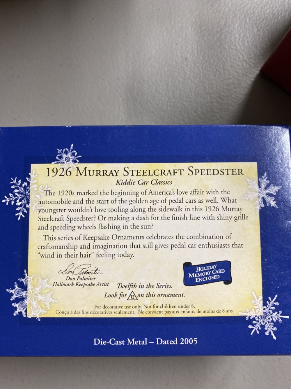 1926 Murray Steelcraft Speedster - Kiddie Car Classics (Keepsake Series) ornament collectible [Barcode 015012857269] - Main Image 2