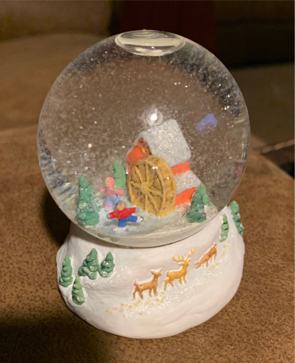 WW#4 Ice Skaters Delight (Snow Globe) - Winter Wonderland (Snow Globes) ornament collectible [Barcode 015012859355] - Main Image 2