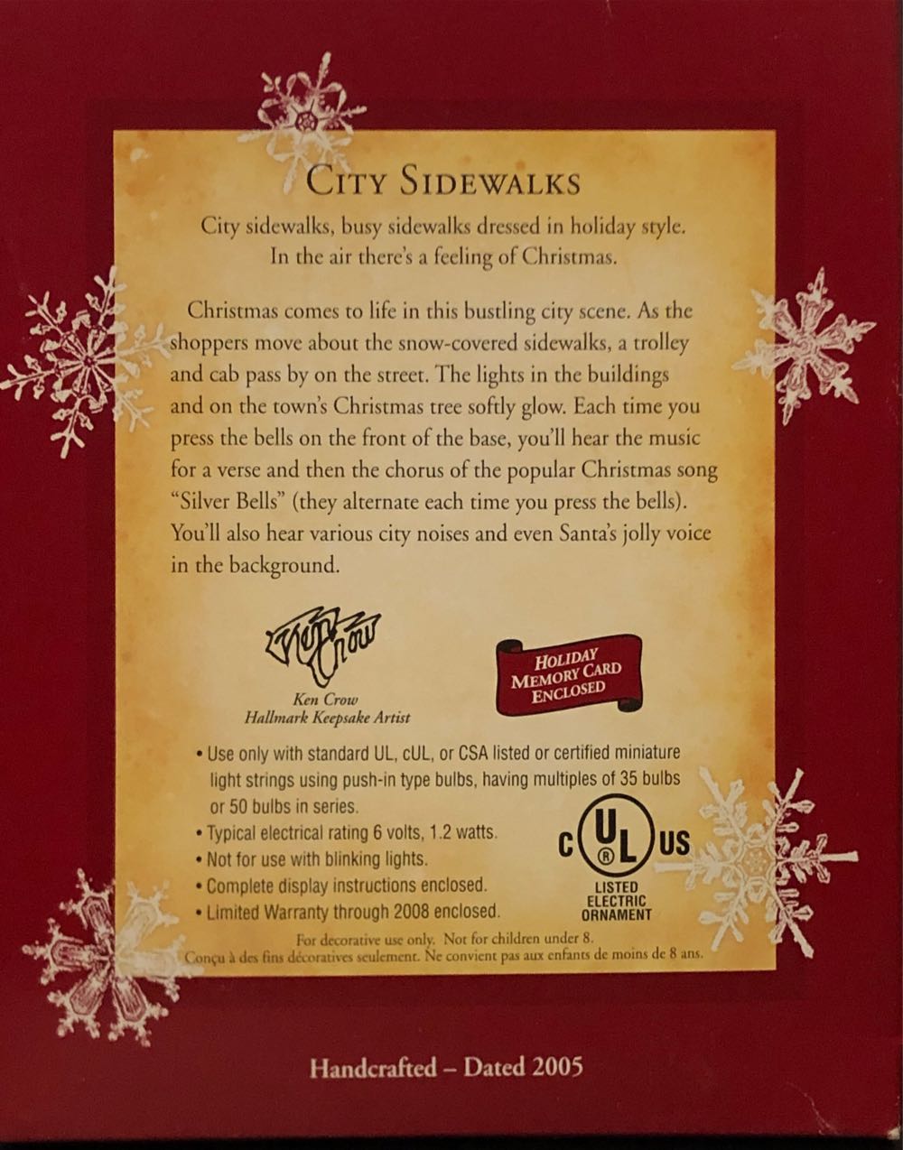 City Sidewalks - Magic (Magic Light And Sound) ornament collectible [Barcode 015012859539] - Main Image 3