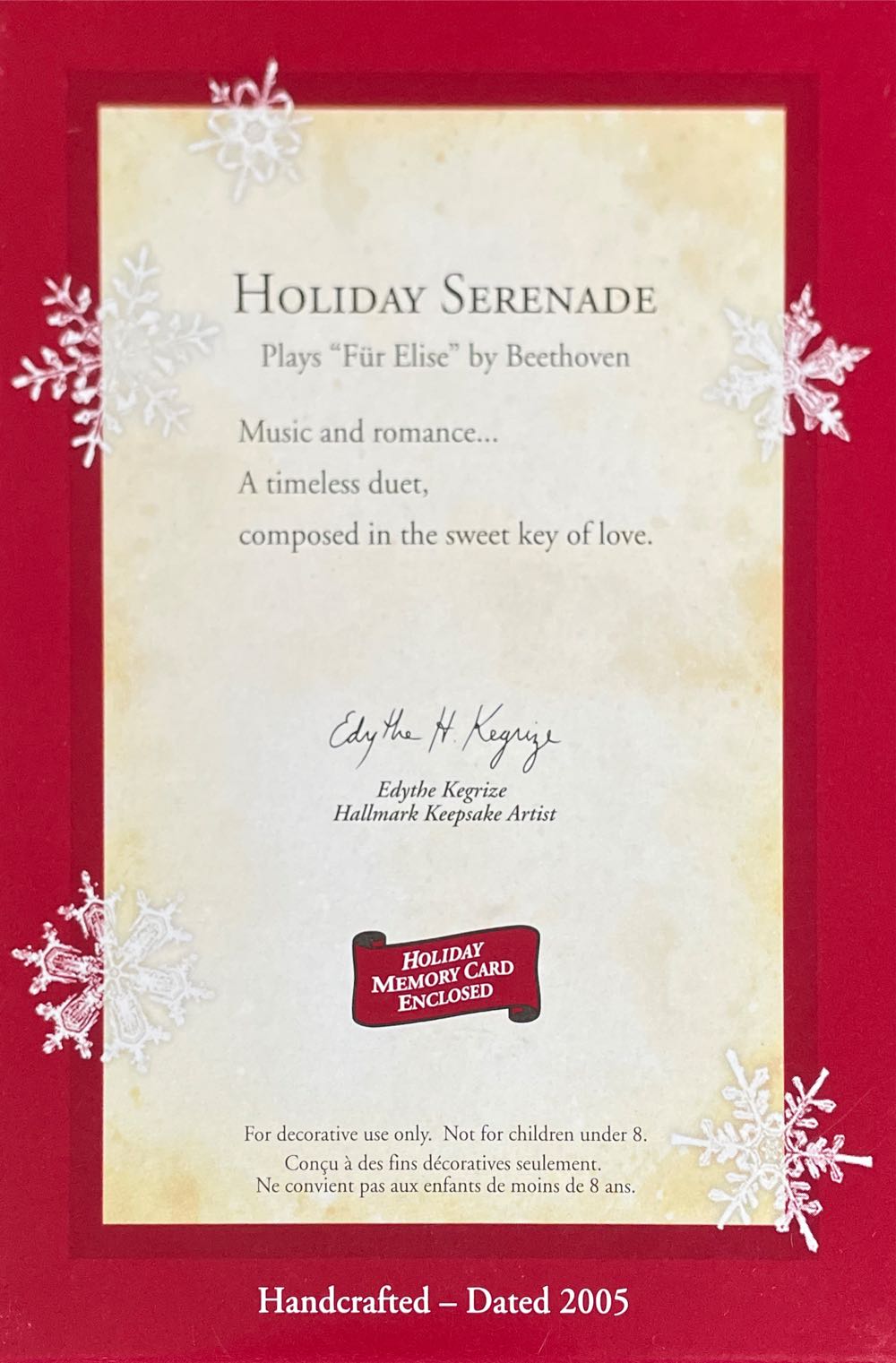 Holiday Serenade - Music Box (Music Instrument) ornament collectible [Barcode 015012859928] - Main Image 2
