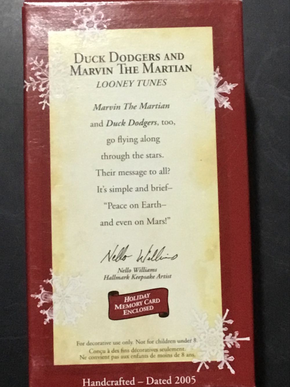 Duck Dodgers And Marvin The Martian - Looney Tunes (Cartoons) ornament collectible [Barcode 015012859959] - Main Image 2