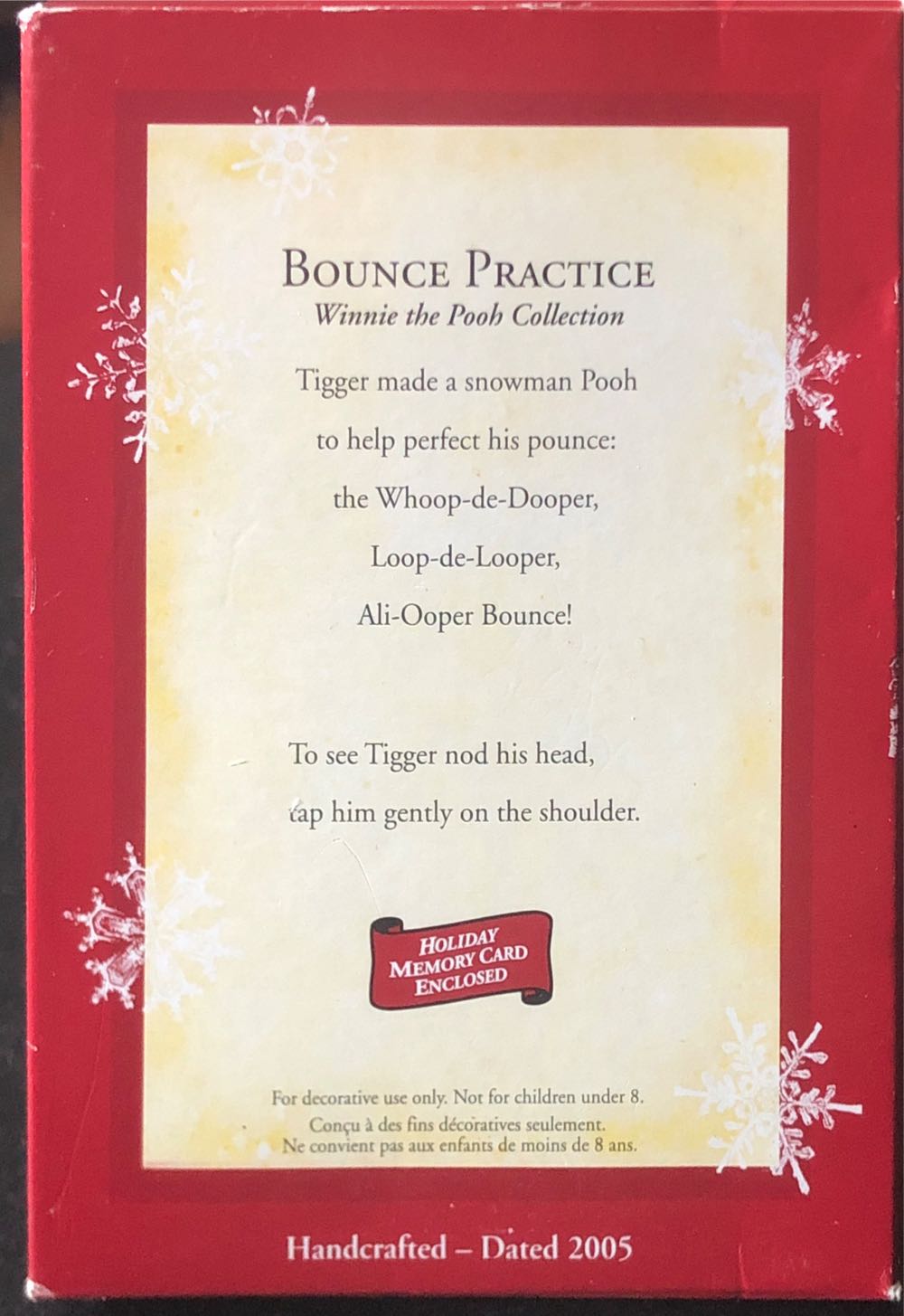 Bounce Practice - Winnie The Pooh Collection (Diseny) ornament collectible [Barcode 015012860252] - Main Image 3