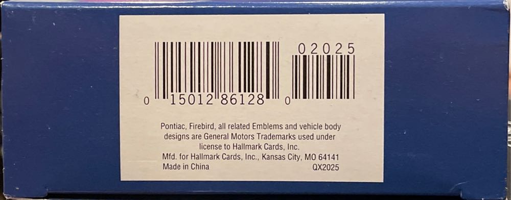 CAC#15 1968 Pontiac Firebird #15 - Classic American Cars (Keepsake Series) ornament collectible [Barcode 015012861280] - Main Image 3