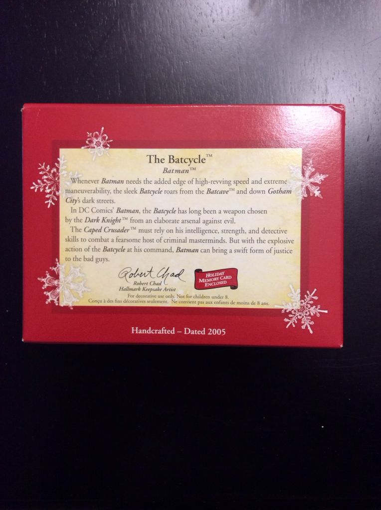 Batcycle, The - Batman (Superheros) ornament collectible [Barcode 015012863185] - Main Image 2