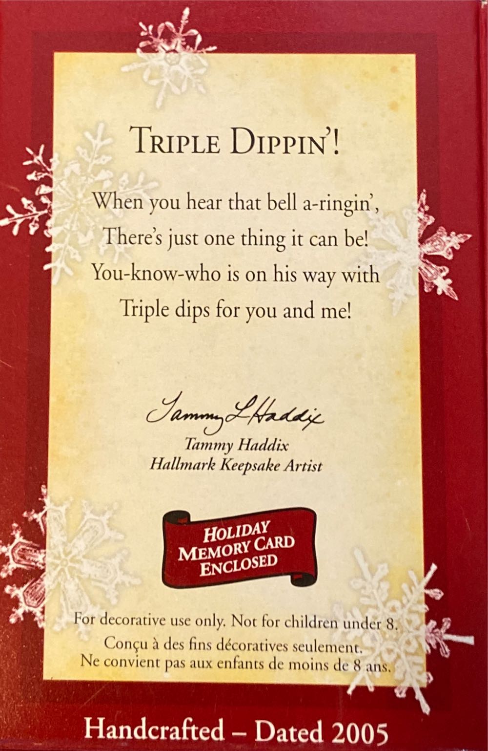 Triple Dippin’! - Ice cream (Food.) ornament collectible [Barcode 015012864311] - Main Image 3