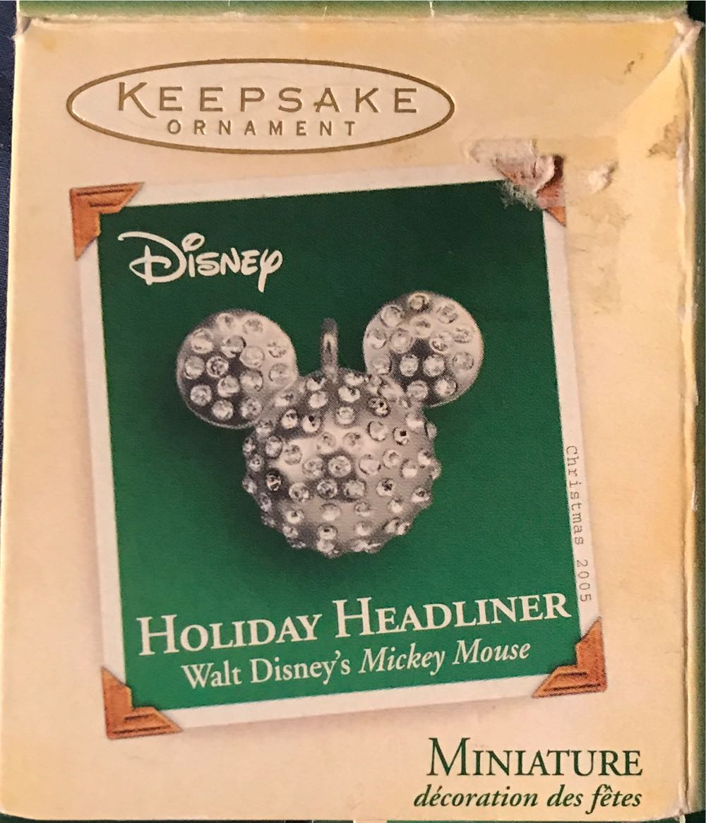 Miniature Disney Mickey Mouse Holiday Headliner - Disney Mickey Mouse (Disney Mickey Mouse) ornament collectible [Barcode 015012864496] - Main Image 3