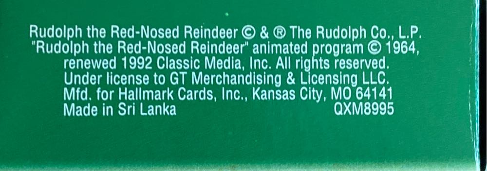 Miniature Rudolph The Red-Nosed Reindeer - Rudolph Miniature (Rudolph) ornament collectible [Barcode 015012865103] - Main Image 4