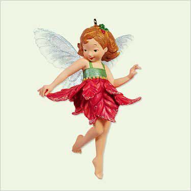 Poinsettia Fairy #1 - Fairy Messengers (Fairies) ornament collectible [Barcode 015012865318] - Main Image 2