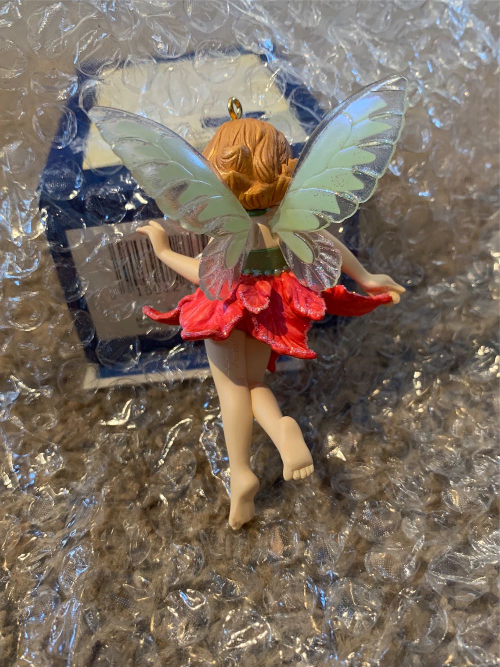 Poinsettia Fairy #1 - Fairy Messengers (Fairies) ornament collectible [Barcode 015012865318] - Main Image 4
