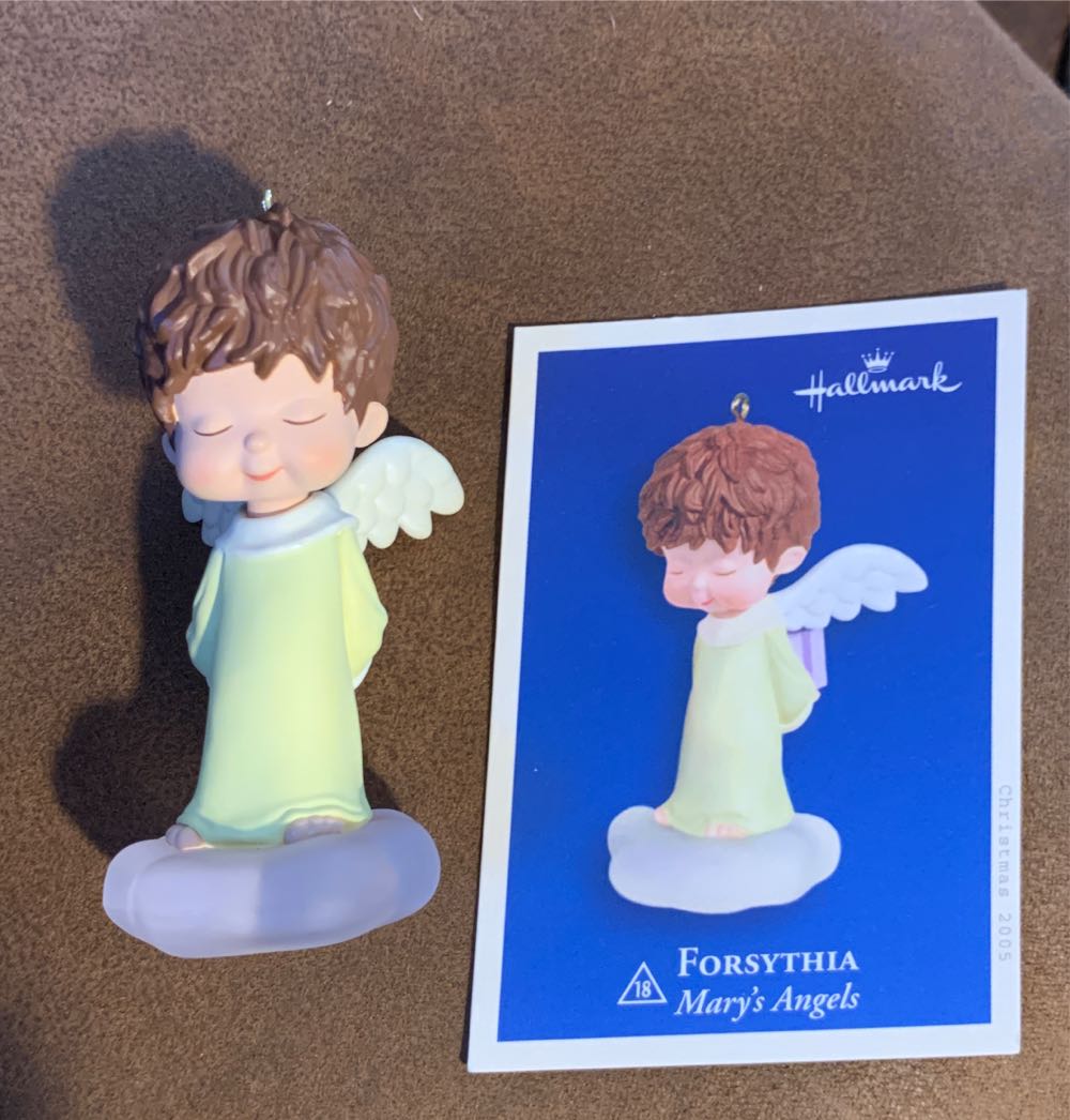 Mary’s Angels 18 - Forsythia - Mary’s Angels Series (Angel) ornament collectible [Barcode 015012865417] - Main Image 3
